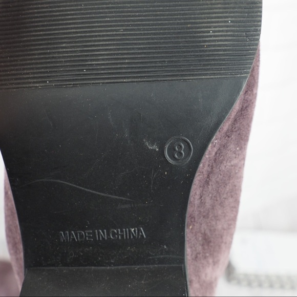 Markron Simon sz 8 purple suede tall boots - Picture 7 of 15